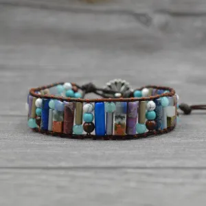 Multi-layer beaded bracelet