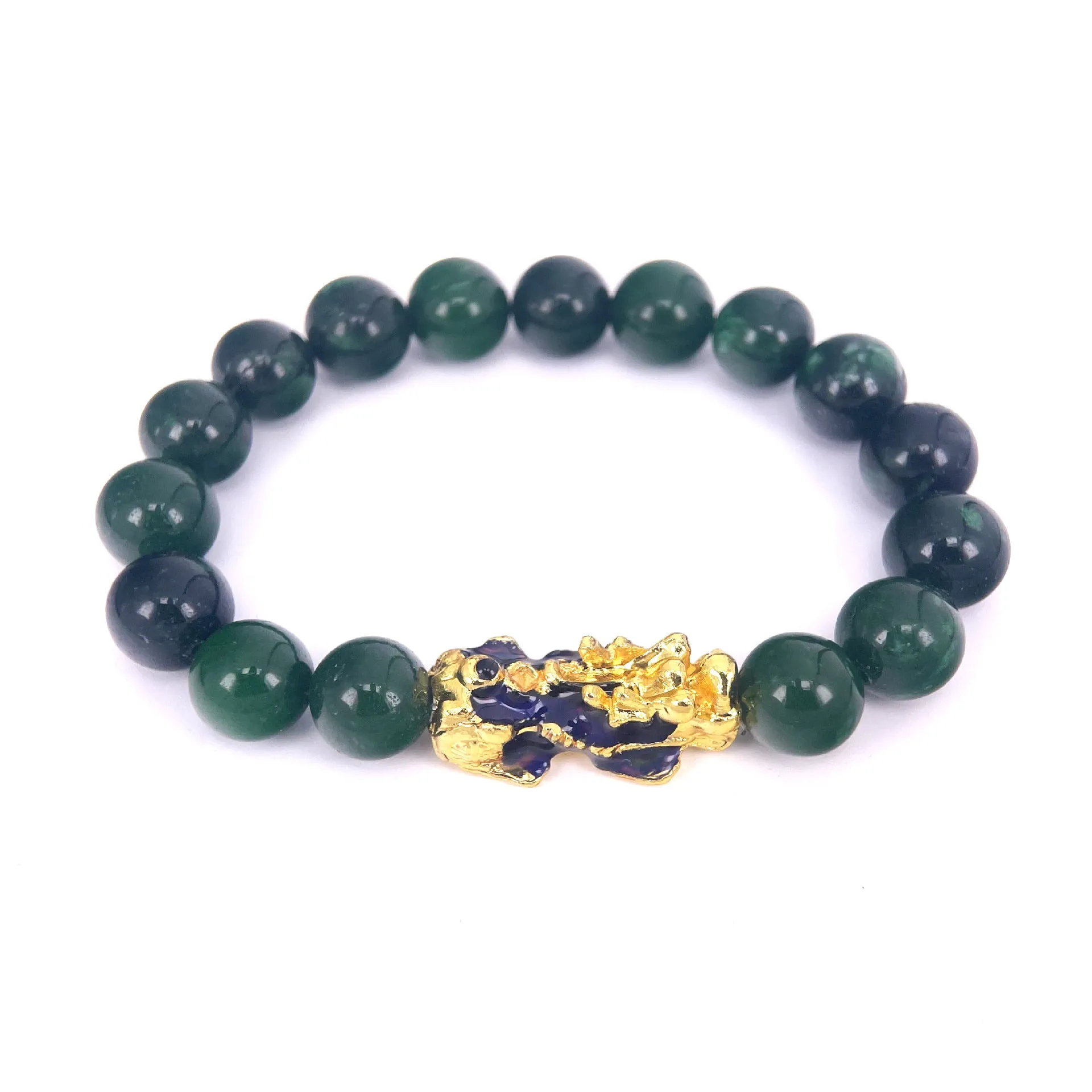 Natural Jade Discolored Pixiu Bracelet Male