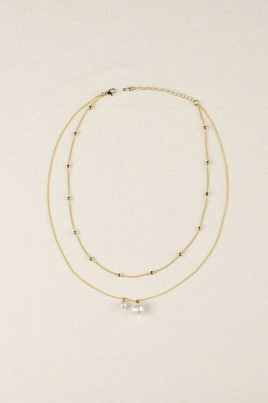 Natural Pearl Pendant Necklace