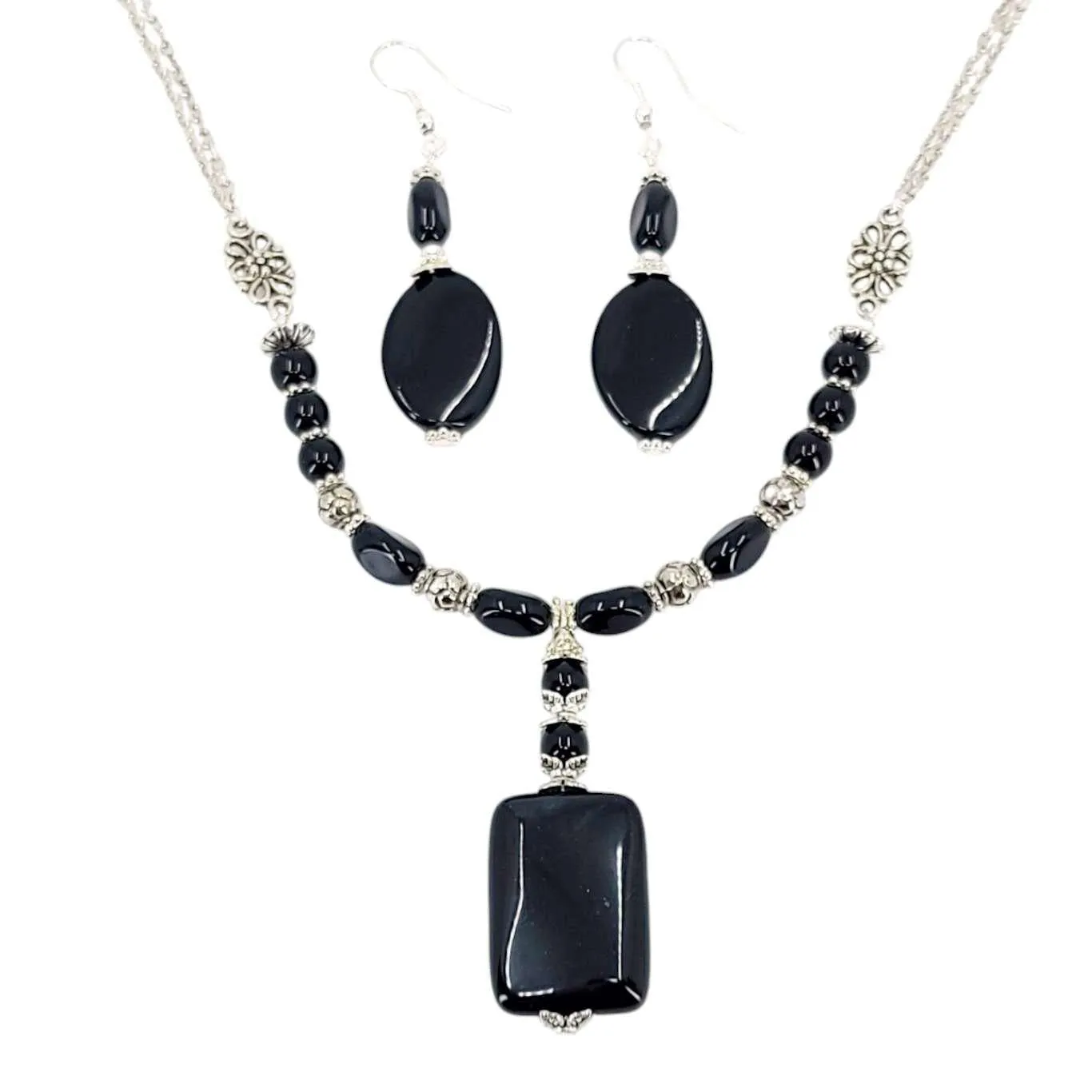 Necklace - Onyx Pendant by Tiny Aloha