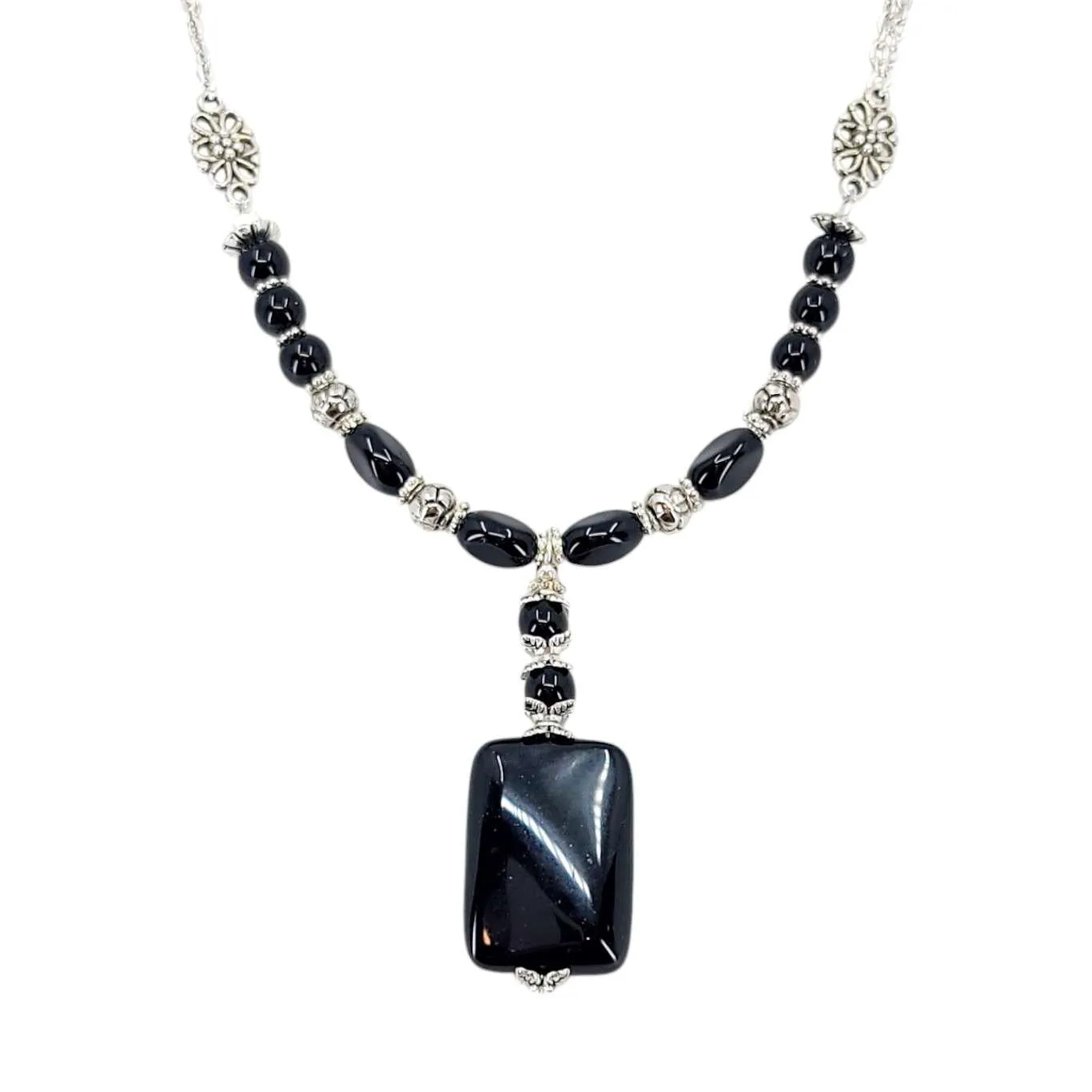 Necklace - Onyx Pendant by Tiny Aloha