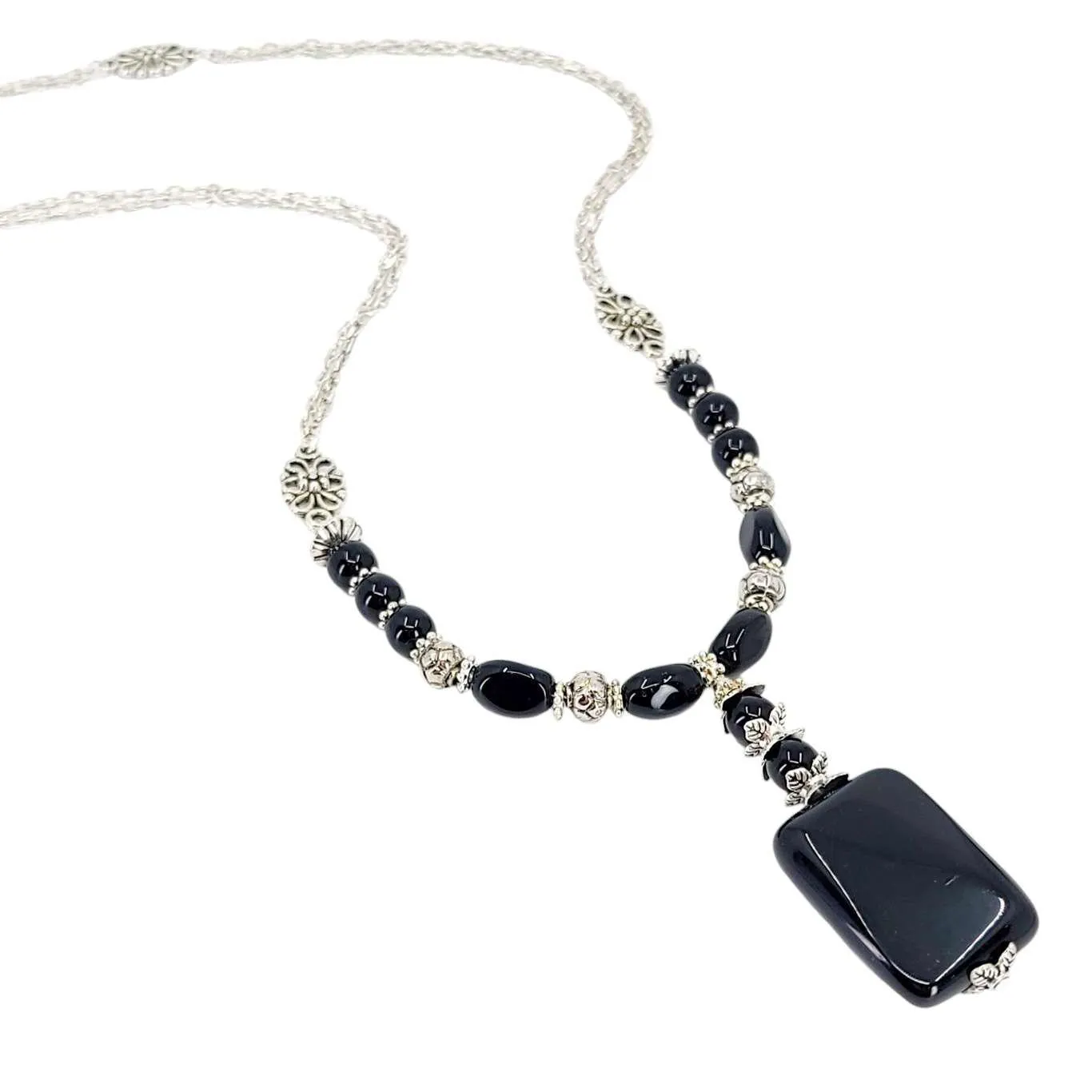 Necklace - Onyx Pendant by Tiny Aloha