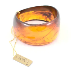 NWT Swirled Amber Bangle