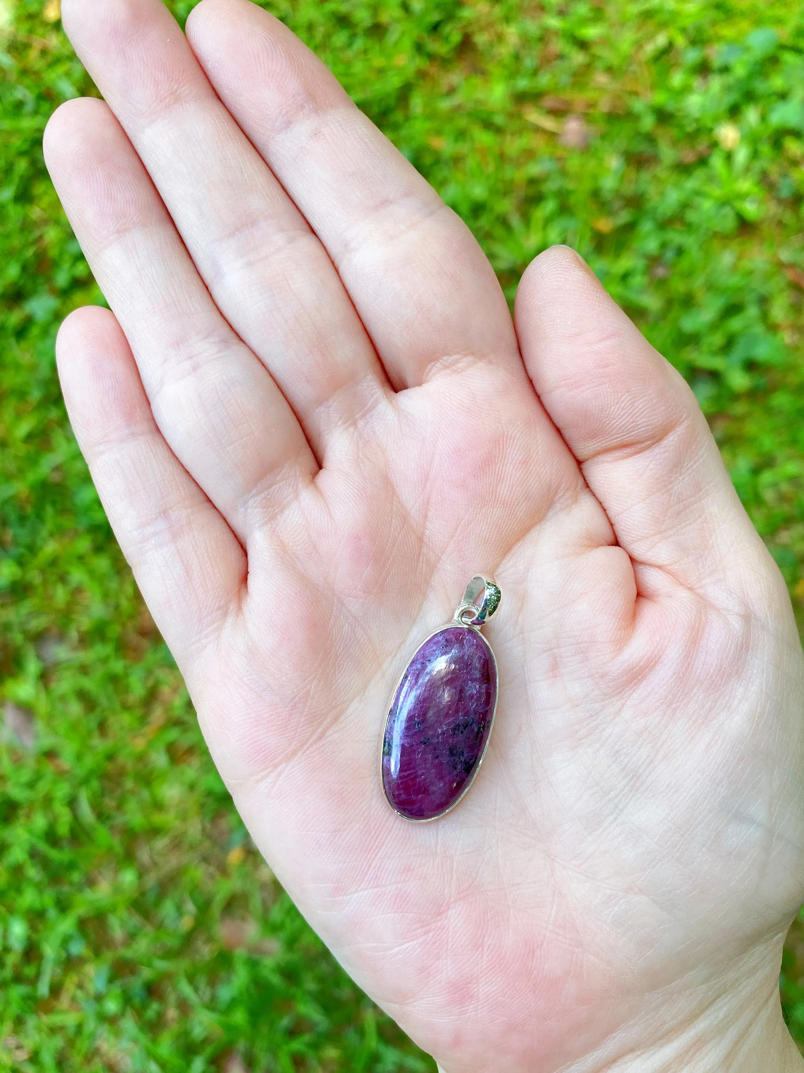 Oval Ruby Pendant