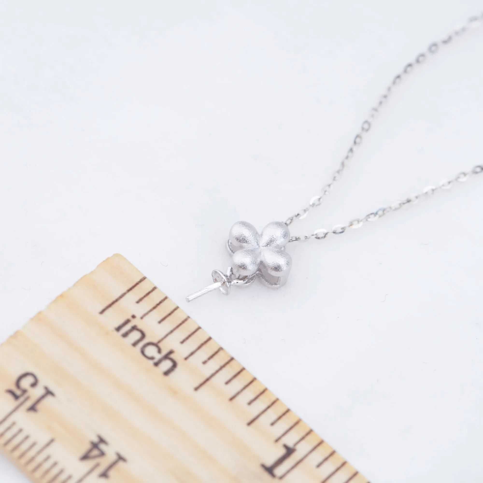 P011031 DIY 6-8mm Natural Freshwater pearl pendant accessory 925 sterling silver engagement jewelry necklace for women