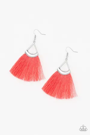 PAPARAZZI Tassel Tuesdays - Orange EARRINGS