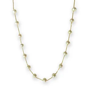 Pearl Station Link Necklace