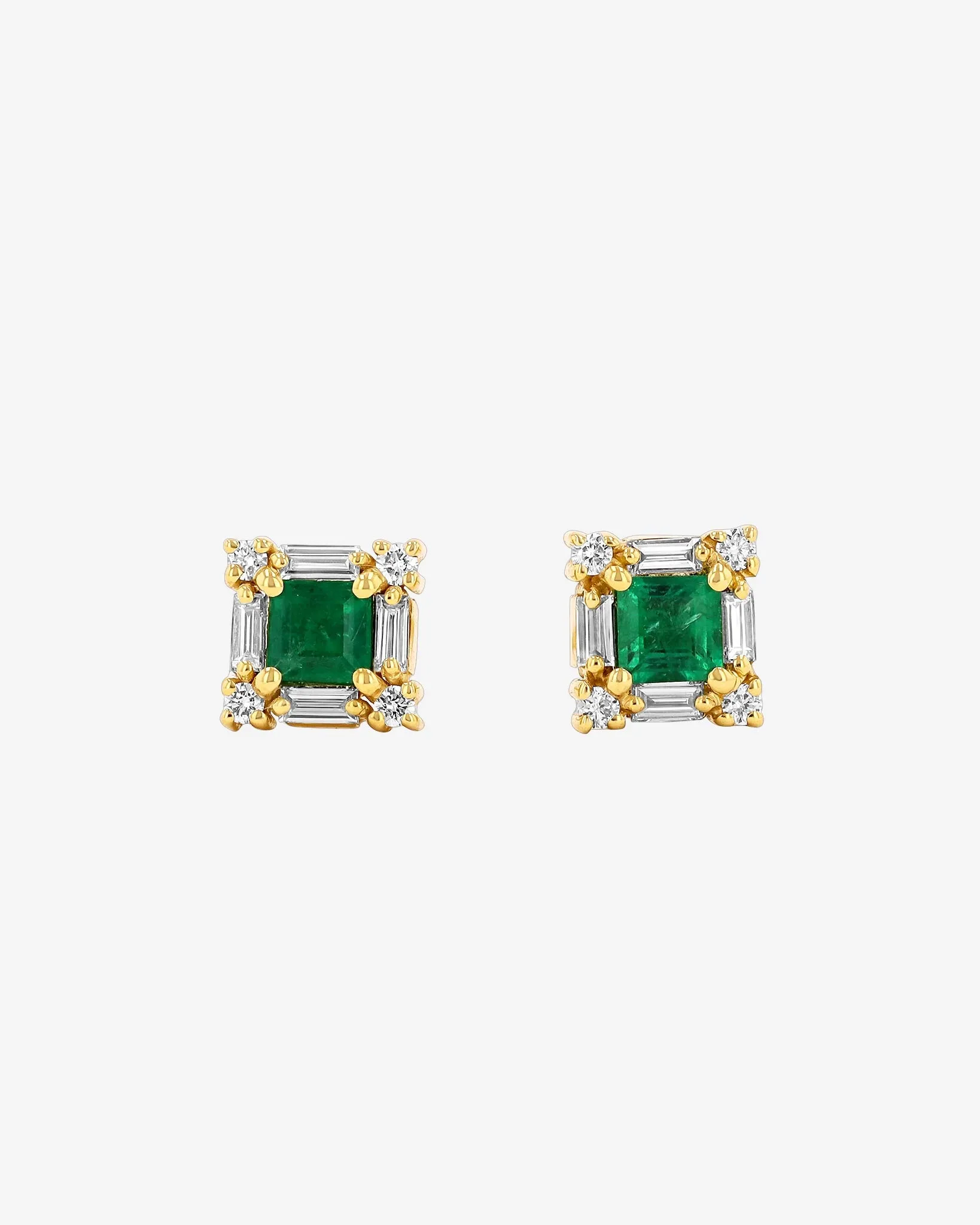 Princess Mini Emerald Studs