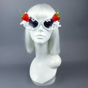 "Sahne" Strawberries & Cream Filigree Sunglasses