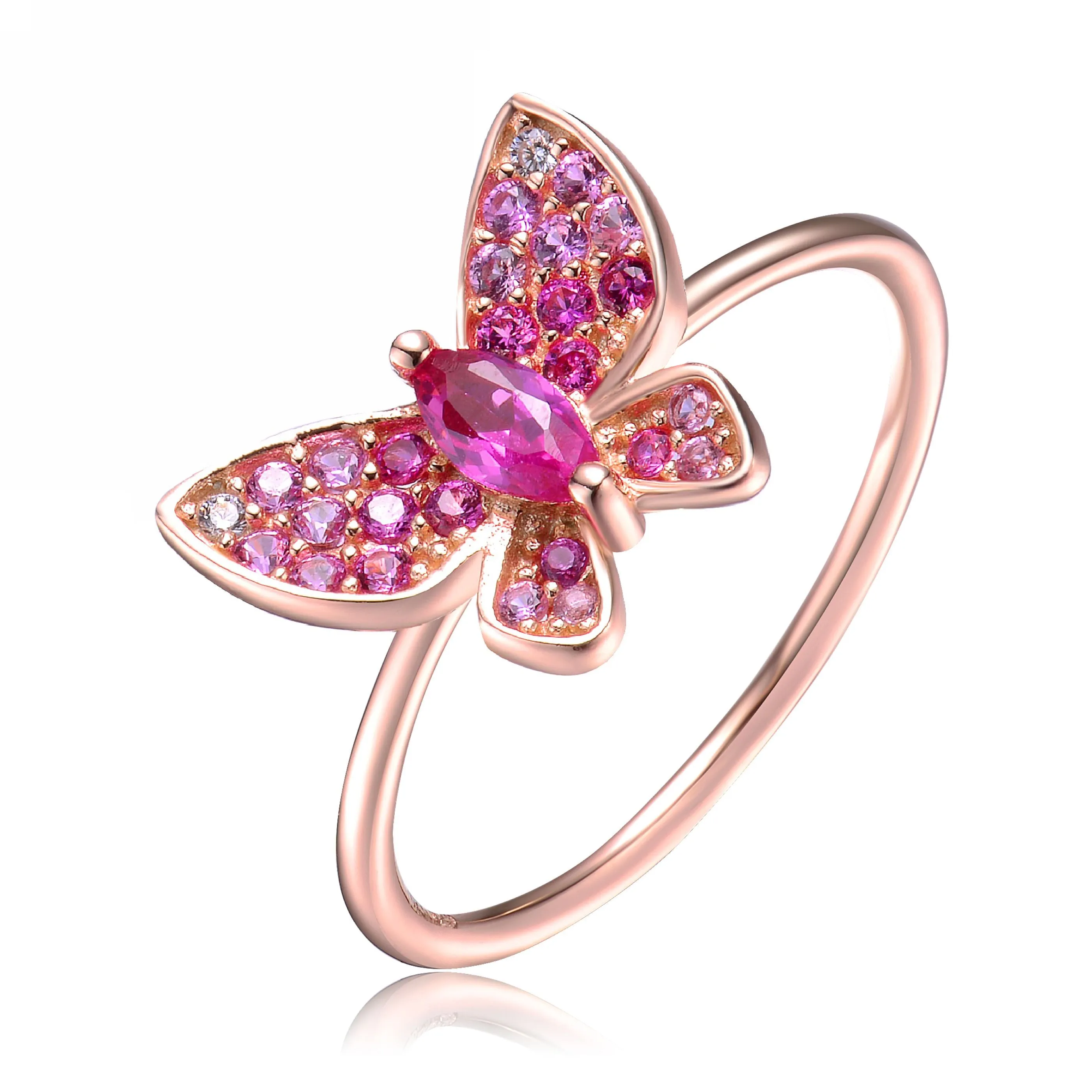 Raquelle Dainty Cubic Zirconia Butterfly Ring