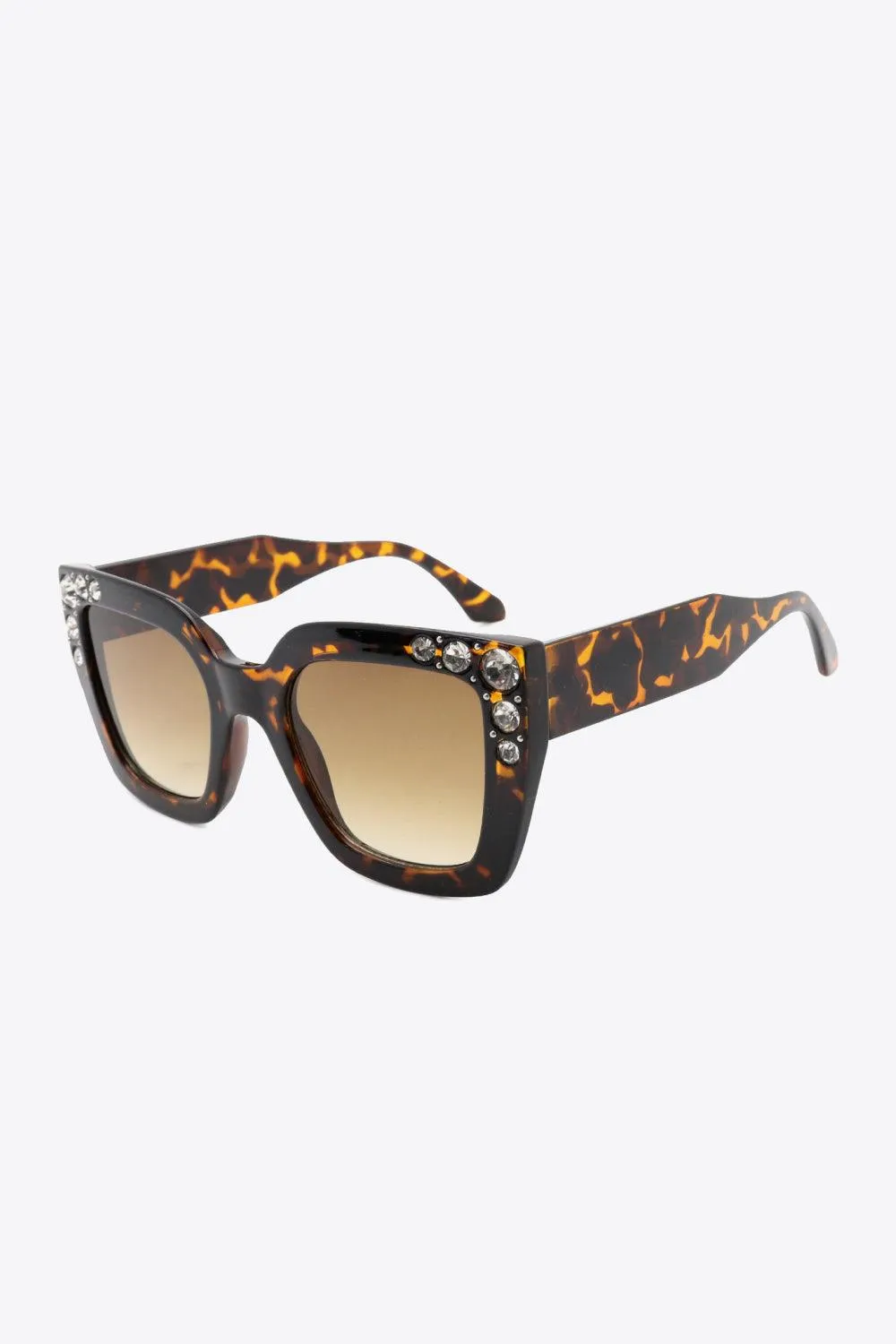 Rhinestone Polycarbonate Sunglasses