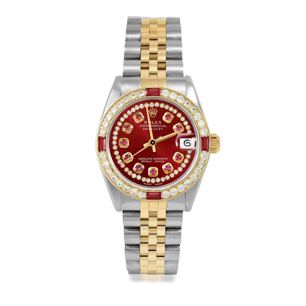 Rolex Datejust 31mm | 6827-TT-RED-STRR-4RBY-JBL