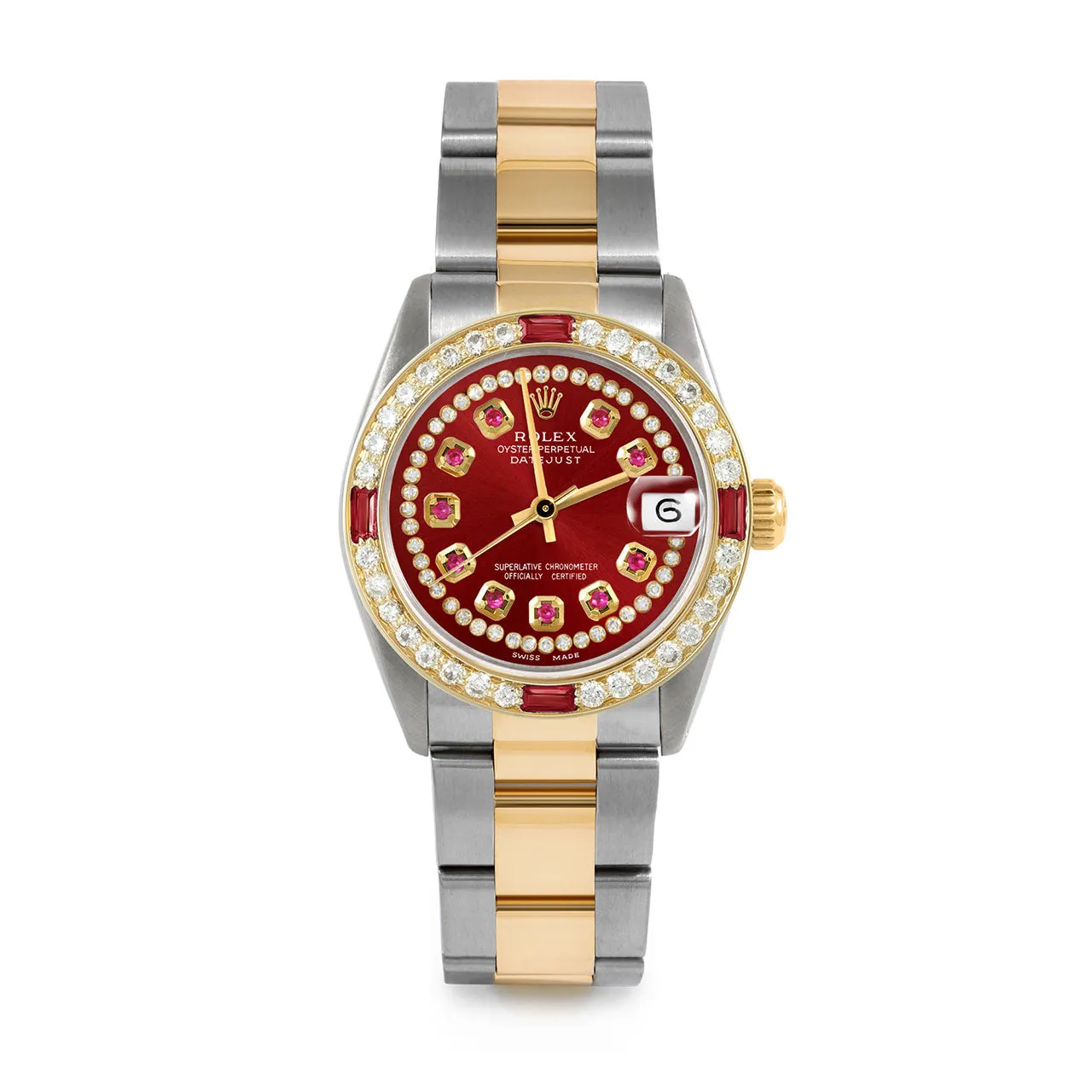 Rolex Datejust 31mm | 6827-TT-RED-STRR-4RBY-OYS