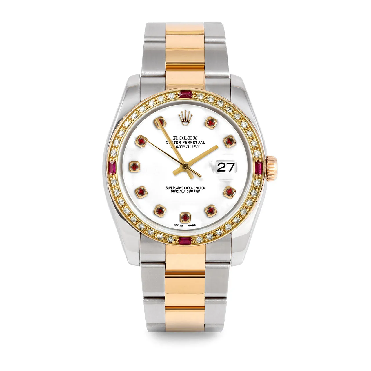 Rolex Datejust 36mm | 116233-WHT-RBY-AM-4RBY-OYS