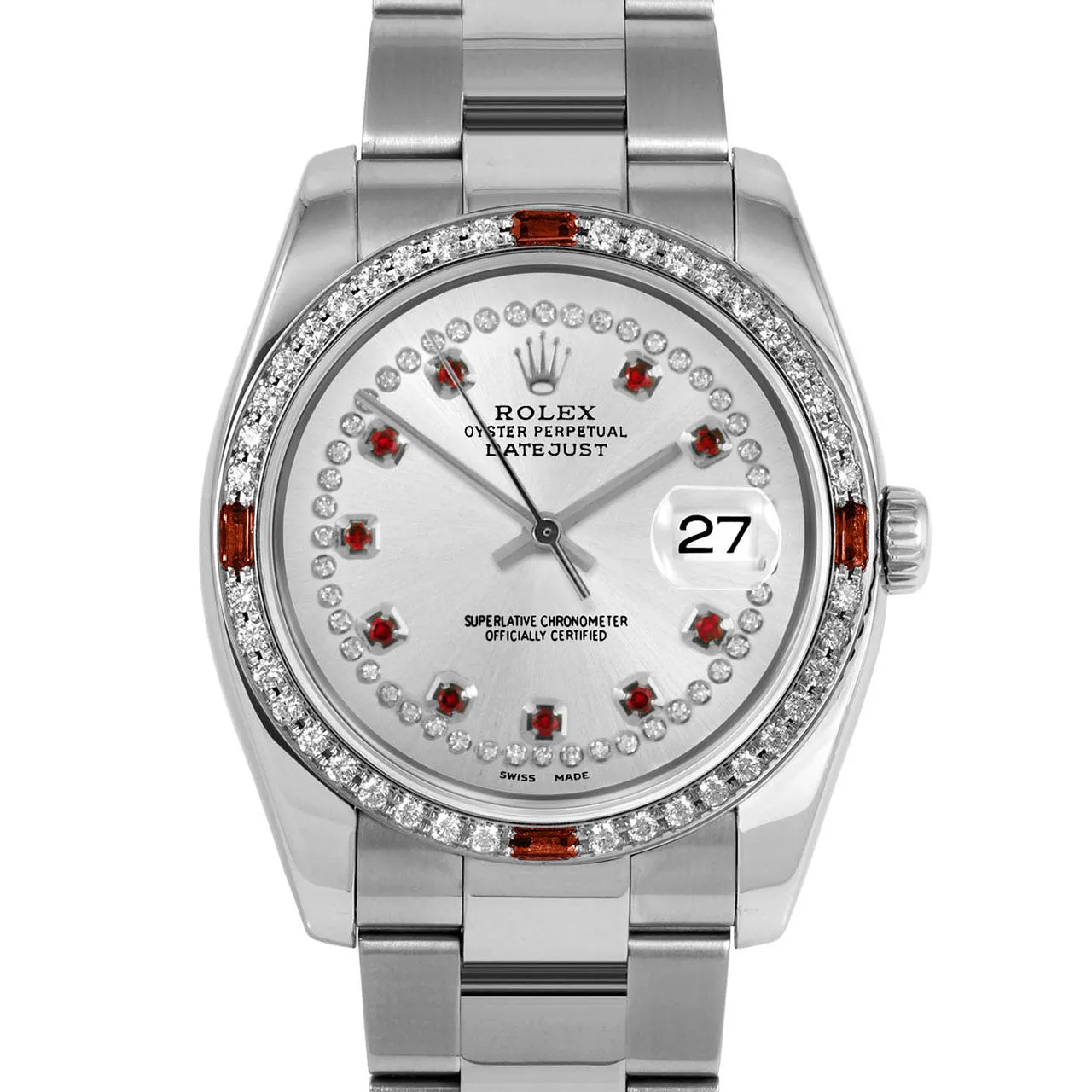 Rolex Datejust 36mm | 116234-SLV-STRR-4RBY-OYS