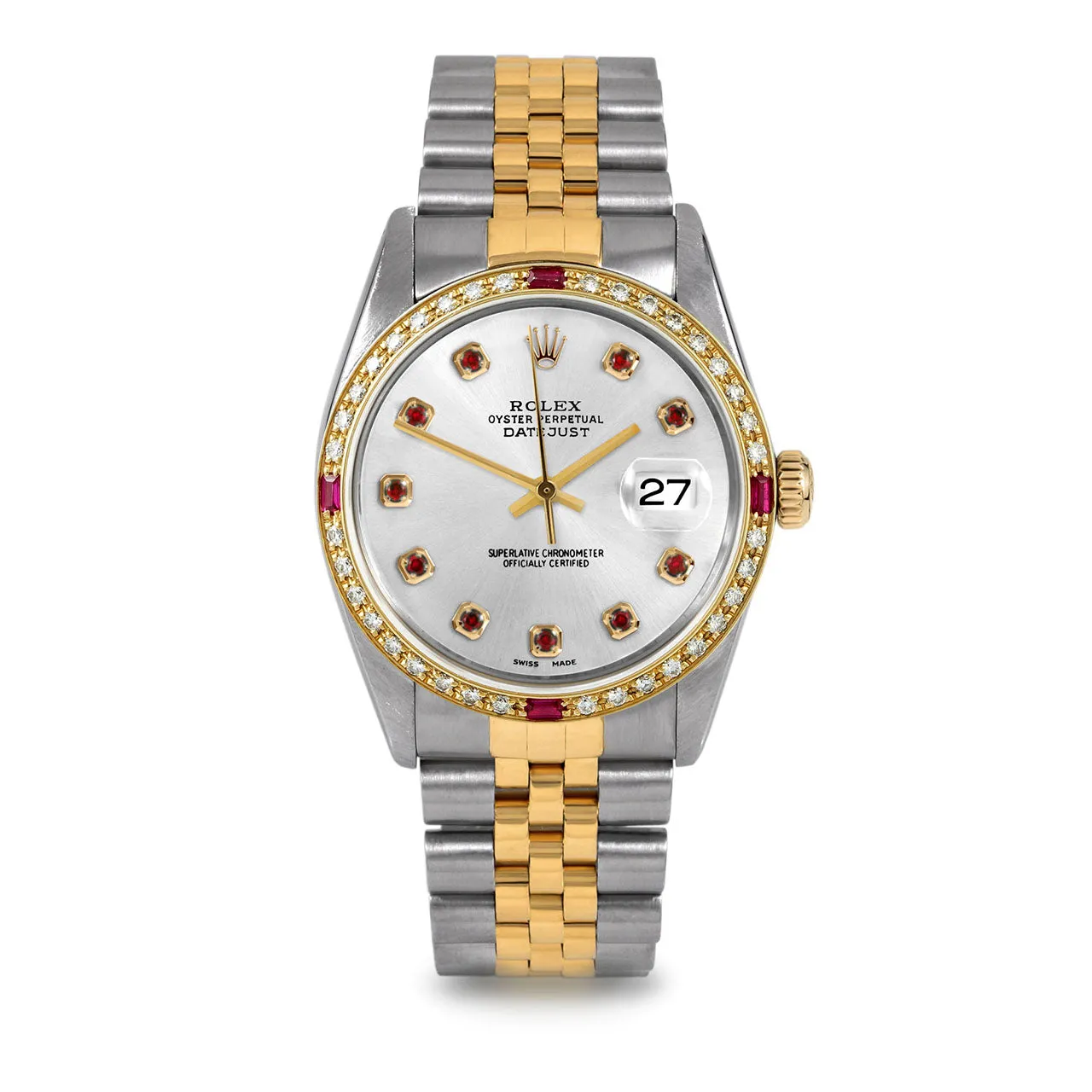 Rolex Datejust 36mm | 16013-SLV-RBY-AM-4RBY-JBL