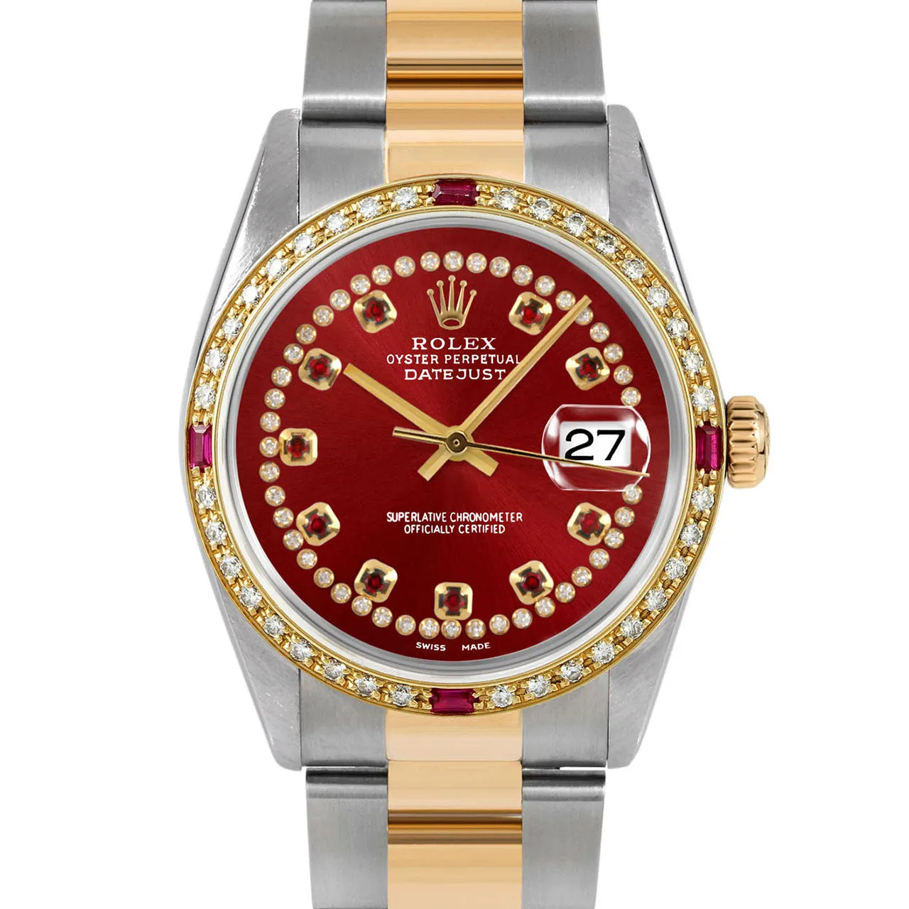 Rolex Datejust 36mm | 16233-RED-STRR-4RBY-OYS