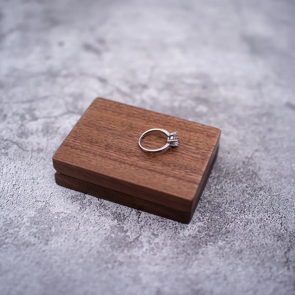 Rotating Wood Ring Box (Personalised)