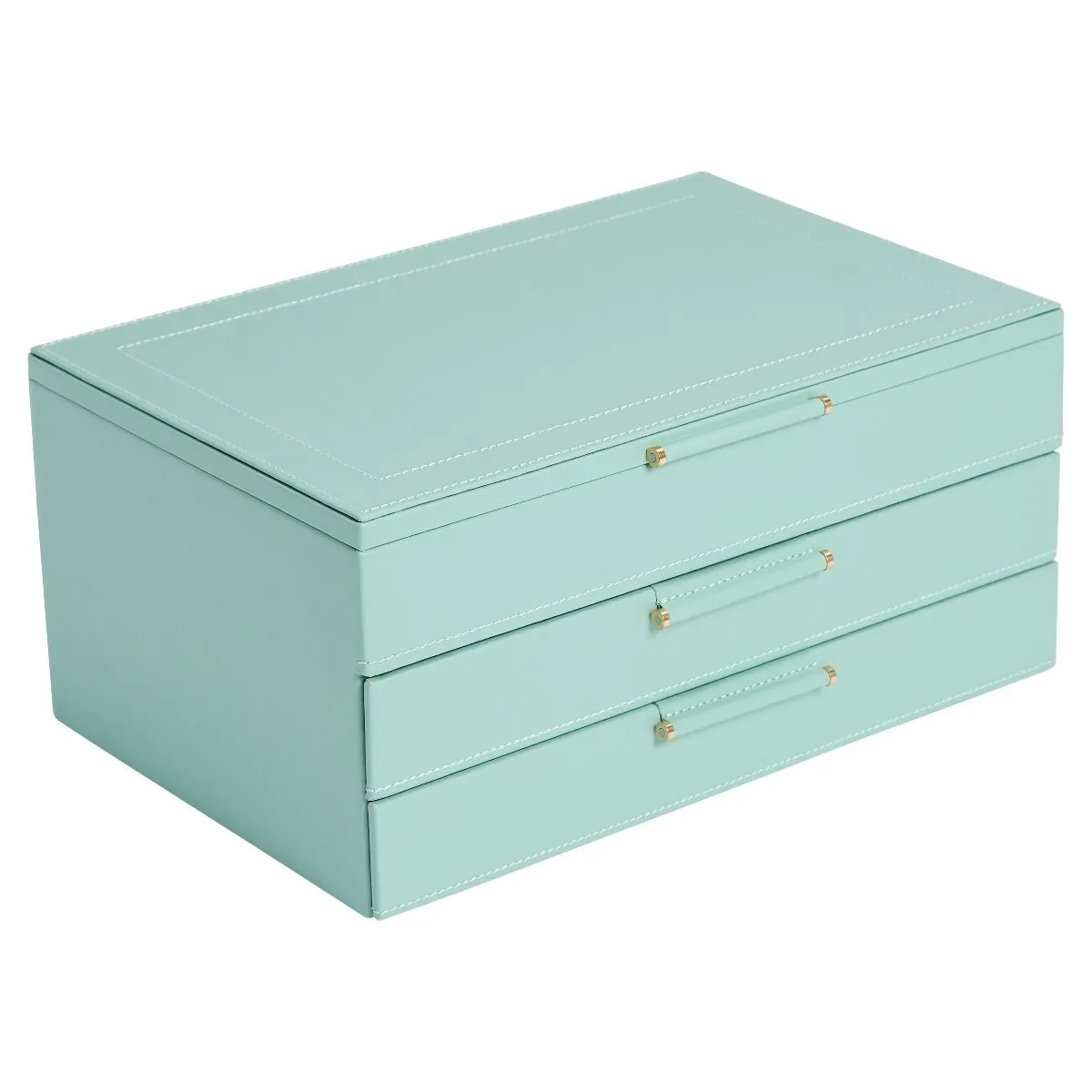 Sophia Jewelry Box With Drawers (Jade)