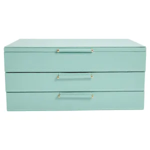 Sophia Jewelry Box With Drawers (Jade)