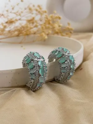 Spikey Emerald Cocktail Earring