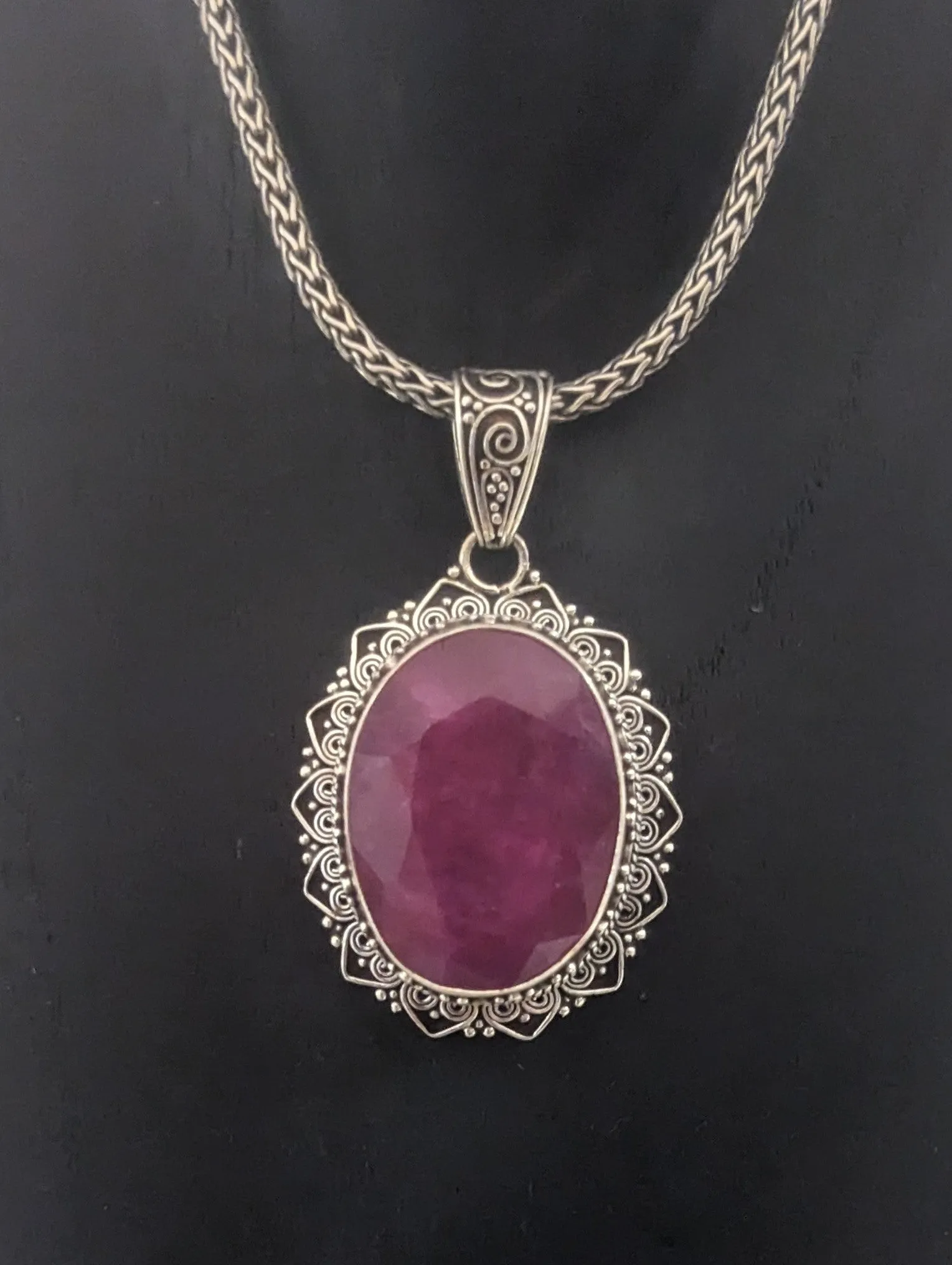 Striking Ruby Statement Piece