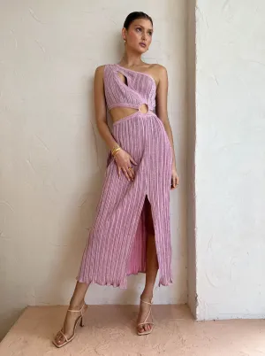 Suboo Mars Sleeveless Cutout Maxi Dress in Pink