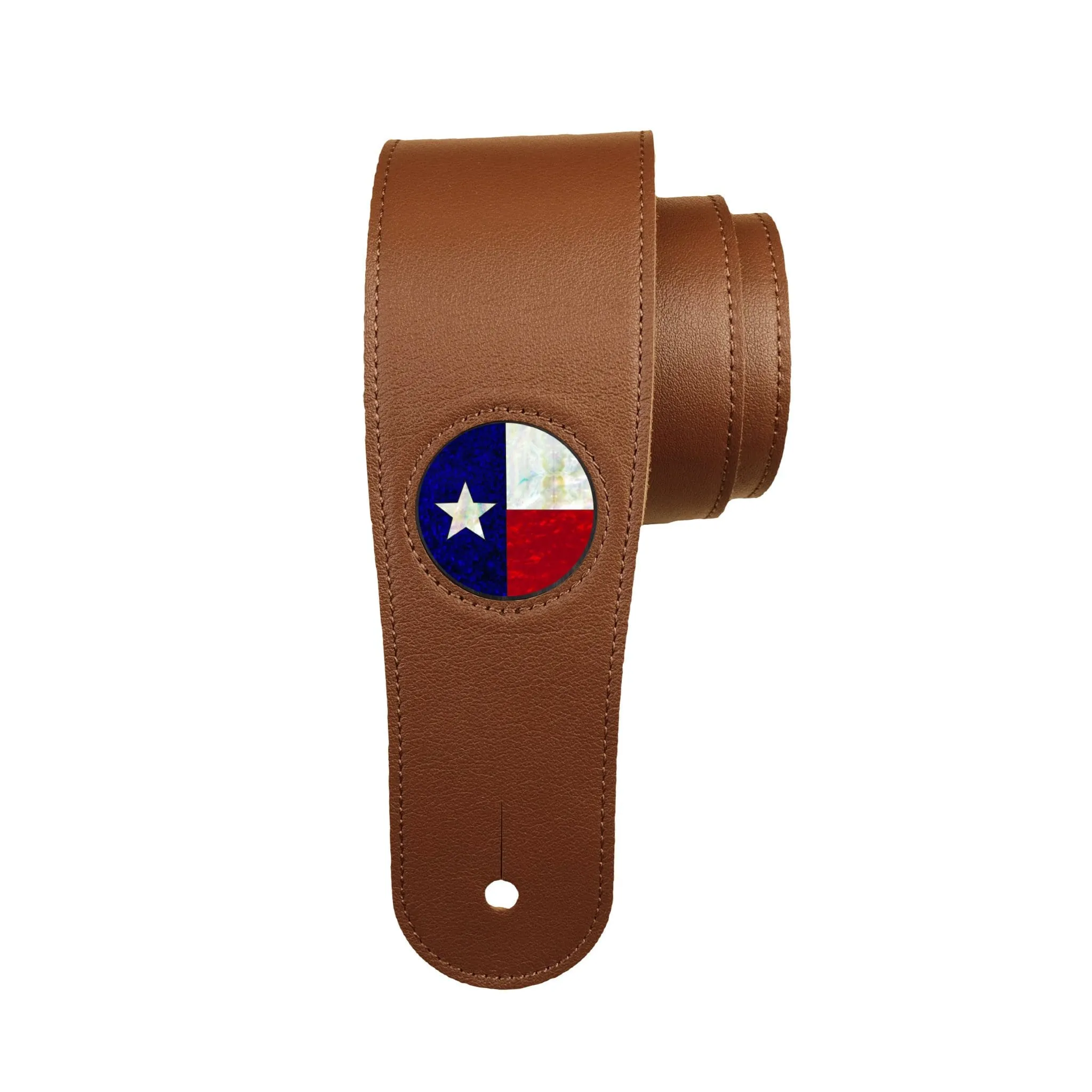 Texas Lonestar Pearl Inlay | Italian Leather Strap