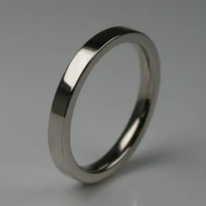 Times Square Wedding in 14ct White Gold, Size J