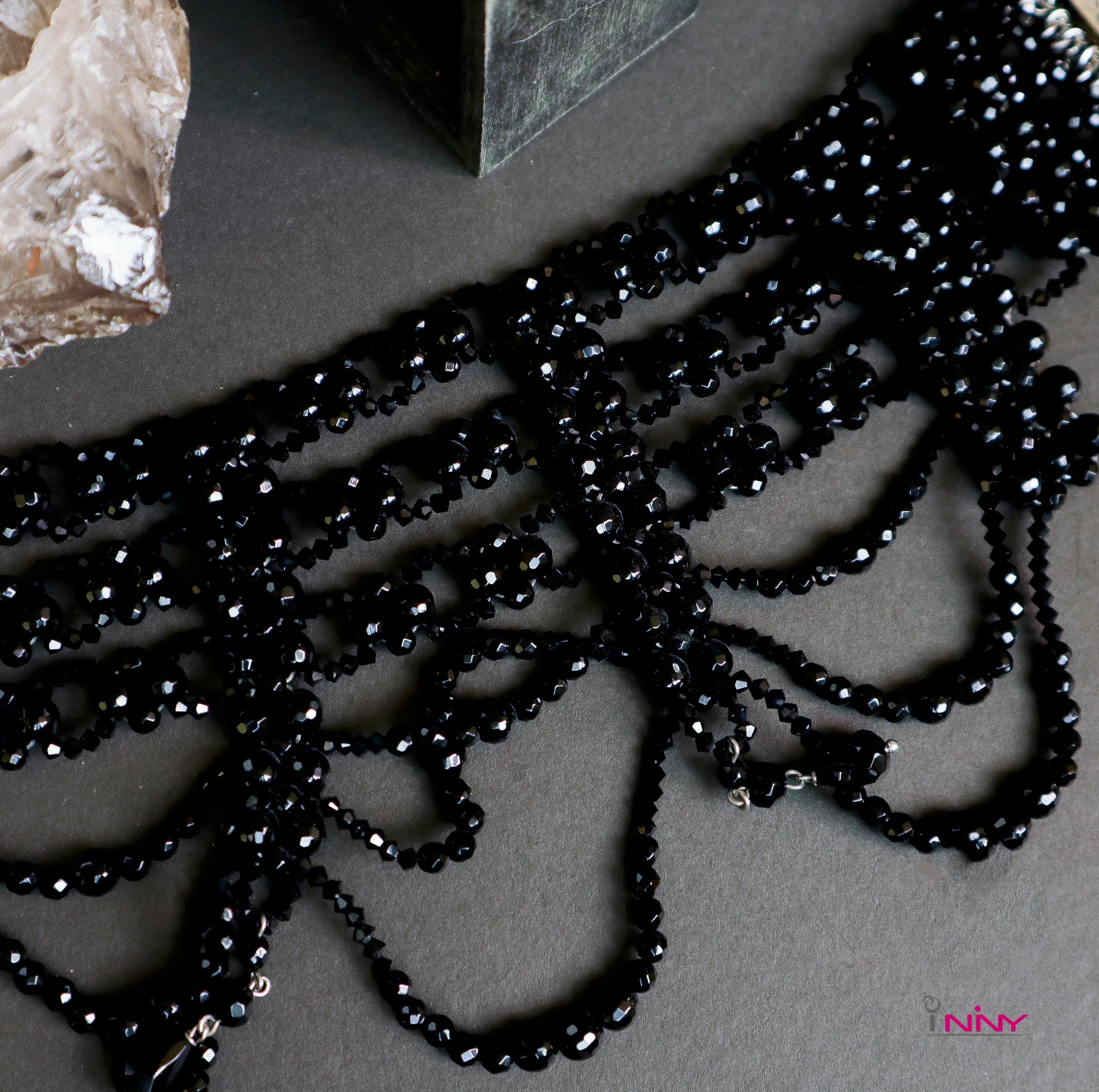 Victorian Black Onyx Choker Necklace