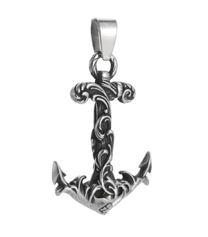 Viking Filigree Anchor Necklace