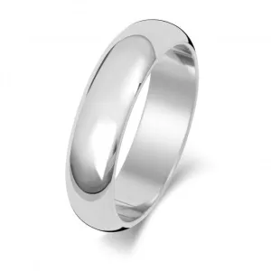 Wedding Band 9ct D Shape 5 mm Wedding  Ring W105WM